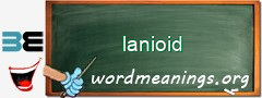 WordMeaning blackboard for lanioid